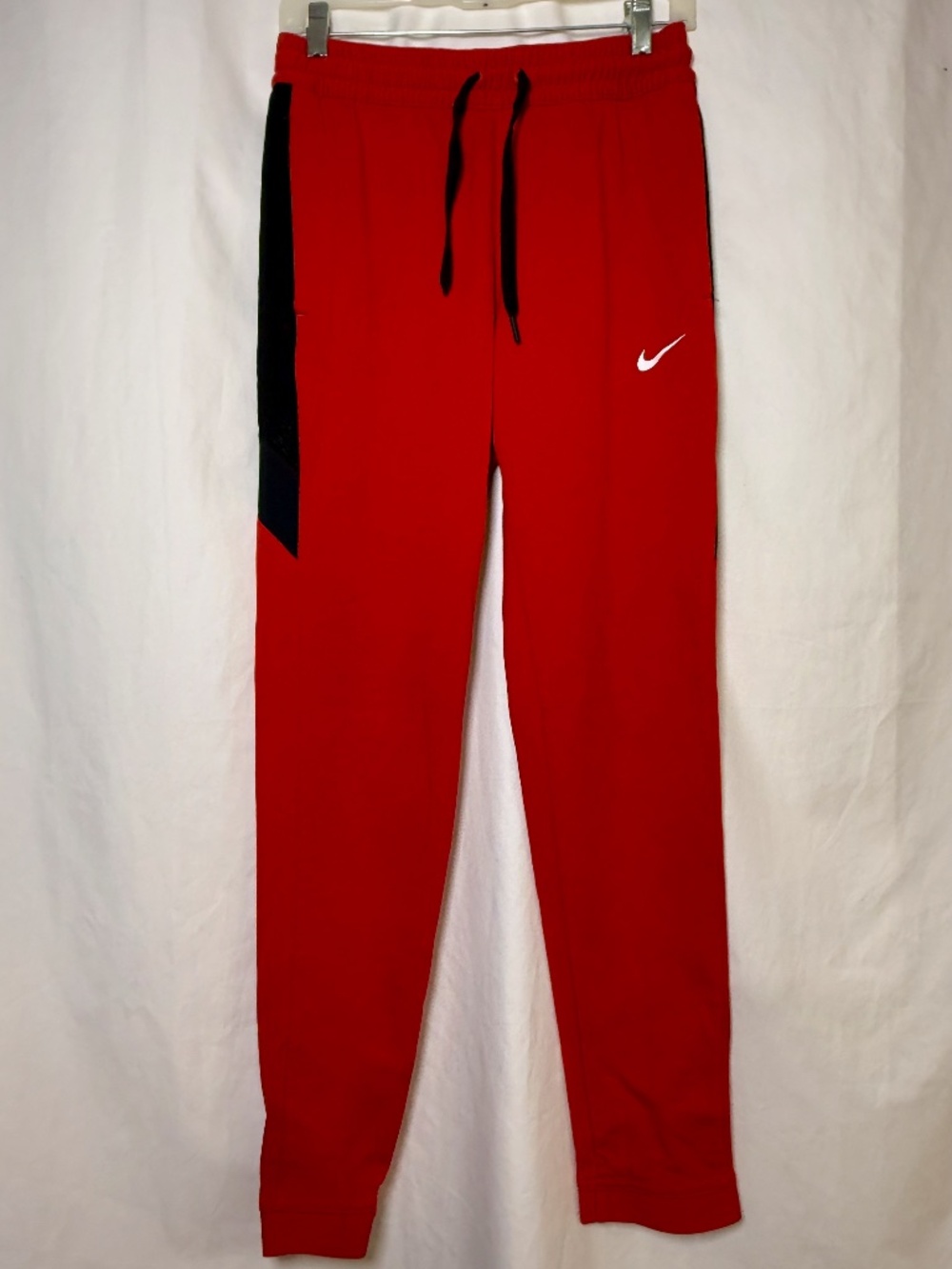 Nike Women's Dri-FIT Red Black Jogger Sweatpants Size M